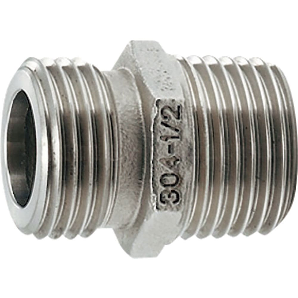 ＫＡＫＵＤＡＩ　フレキパイプ用ニップル（ステンレス）　６１３－７８５－１３＿