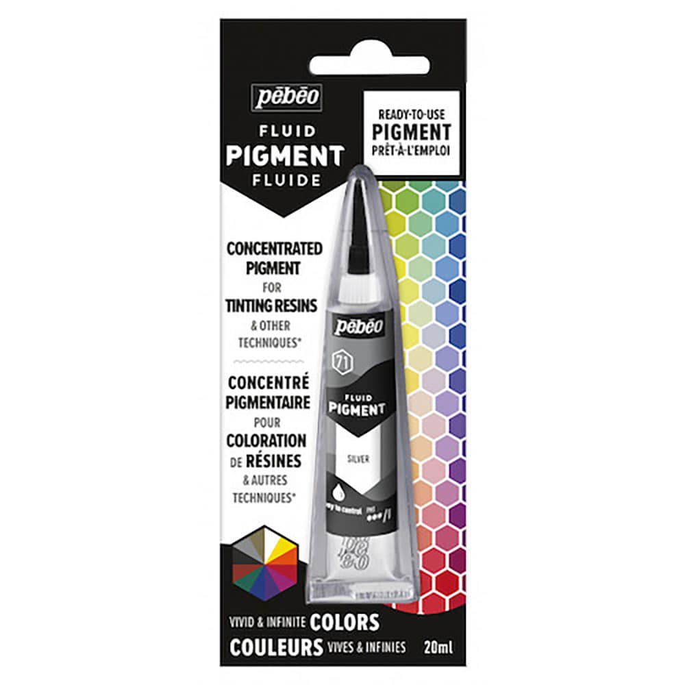 Ｐｅｂｅｏ　【油性リキッド顔料】　フルイドピグメント２０ｍｌ　シルバー　６５０６７１＿