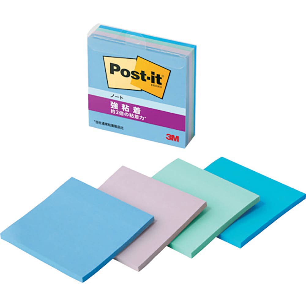 ３Ｍ　ポスト・イット　強粘着ノート　マルチカラー２　６５４ＳＳ－ＭＣ－２＿