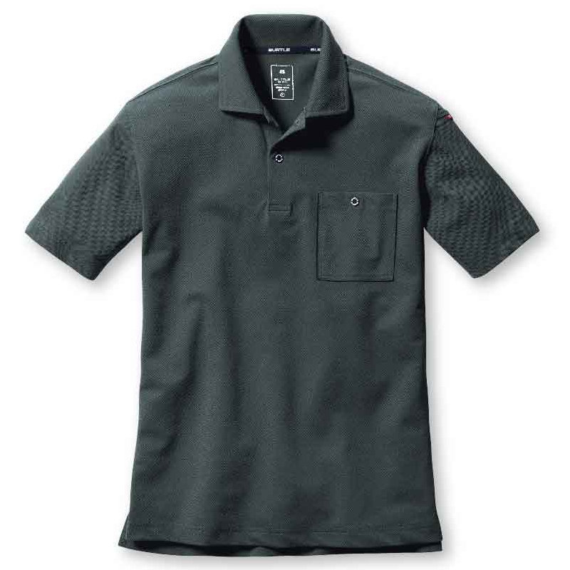 ＢＵＲＴＬＥ　半袖ポロシャツ６６７－１４－Ｌミルスグリーン　６６７－１４－Ｌ