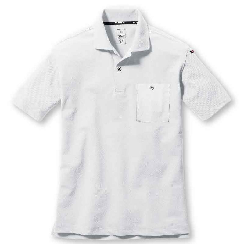 ＢＵＲＴＬＥ　半袖ポロシャツ６６７－２９－Ｍホワイト　６６７－２９－Ｍ
