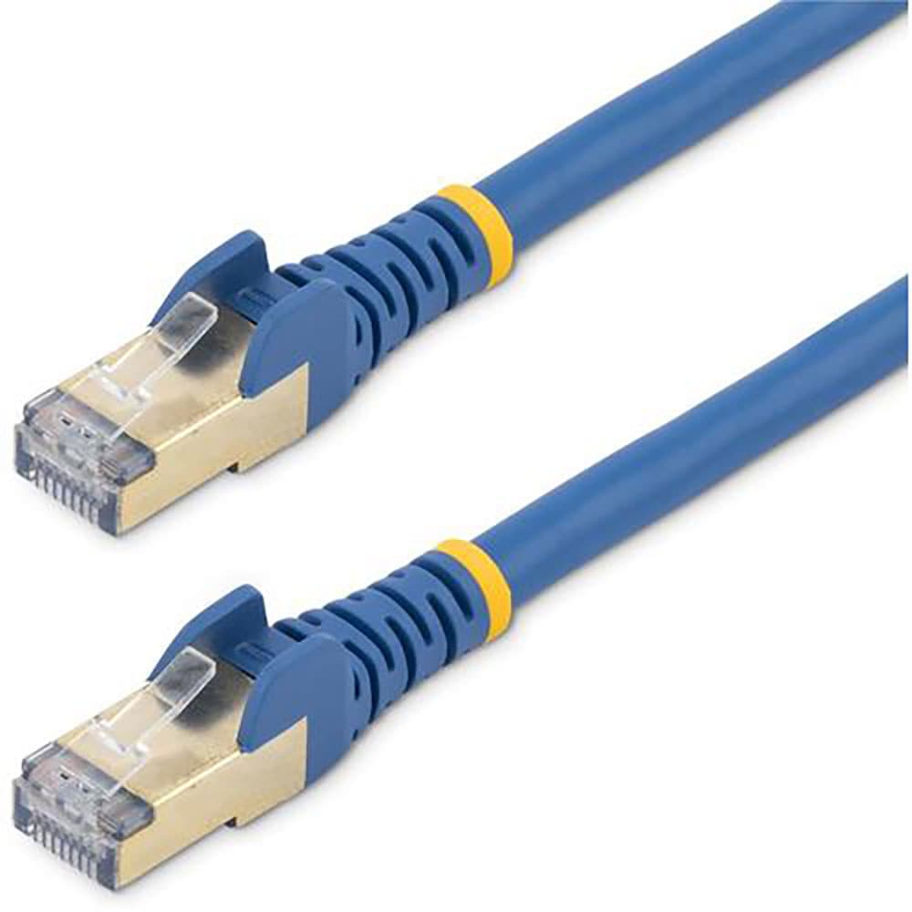 ＳｔａｒＴｅｃｈ　カテゴリ６ａ　ＬＡＮケーブル／０．５ｍ／ブルー／ＲＪ４５コネクター／ツメ折れ防止＿