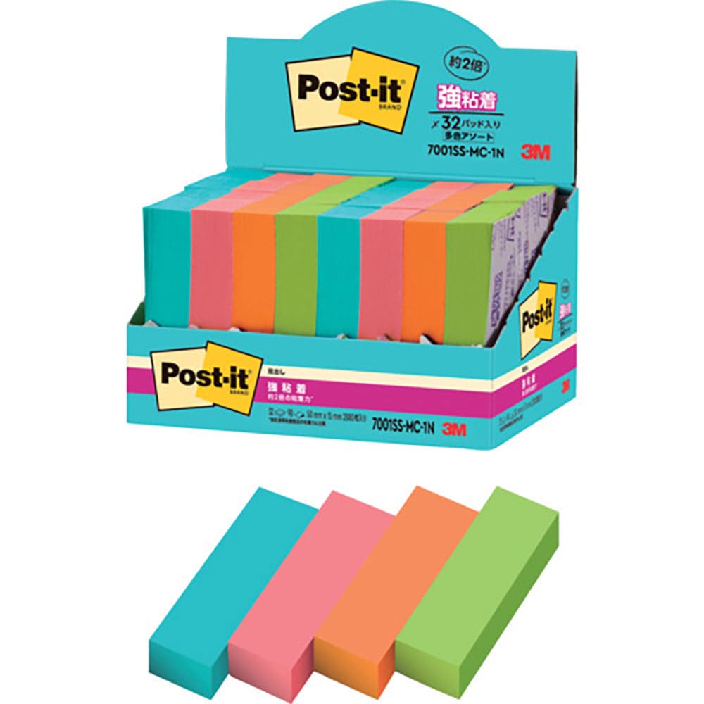 ３Ｍ　ポスト・イット　強粘着見出し　マルチカラー１　増量パック　７００１ＳＳ－ＭＣ－１Ｎ＿
