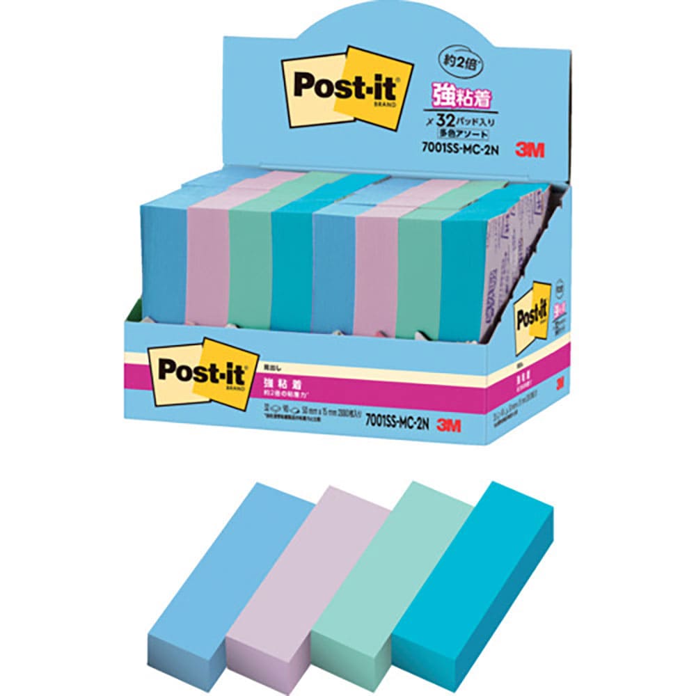 ３Ｍ　ポスト・イット　強粘着見出し　マルチカラー２　増量パック　７００１ＳＳ－ＭＣ－２Ｎ＿