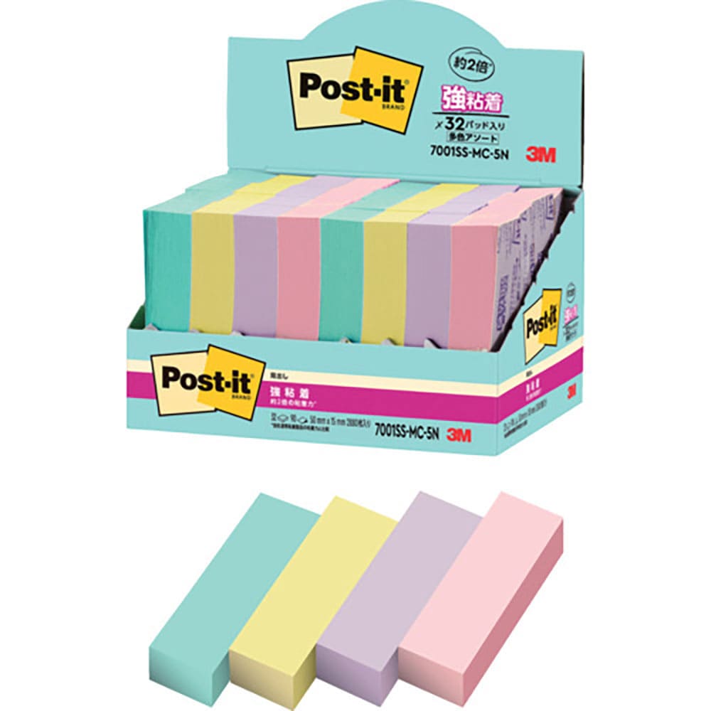 ３Ｍ　ポスト・イット　強粘着見出し　マルチカラー５　増量パック　７００１ＳＳ－ＭＣ－５Ｎ＿