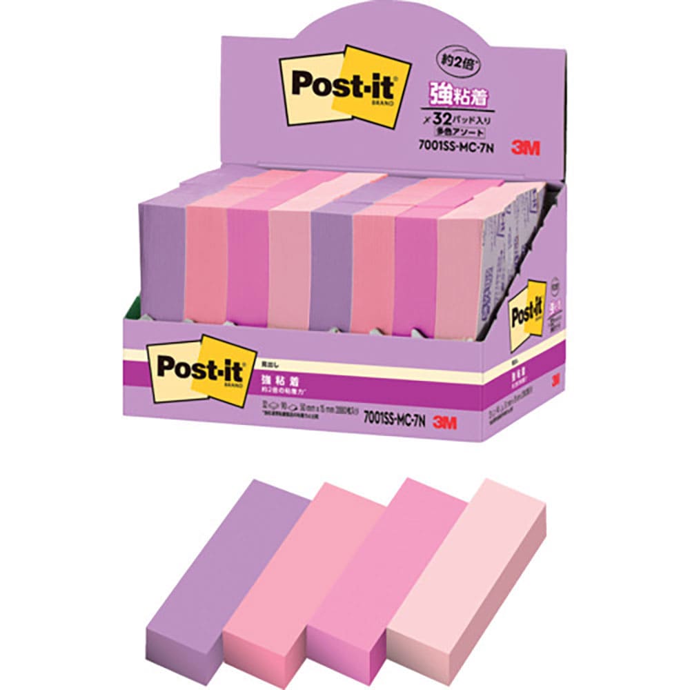 ３Ｍ　ポスト・イット　強粘着見出し　マルチカラー７　増量パック　７００１ＳＳ－ＭＣ－７Ｎ＿