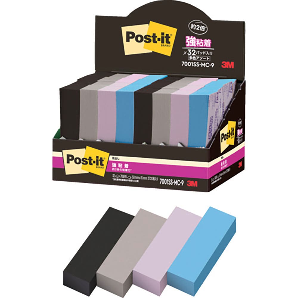 ３Ｍ　ポスト・イット　強粘着見出し　マルチカラー９　増量パック　７００１ＳＳ－ＭＣ－９＿