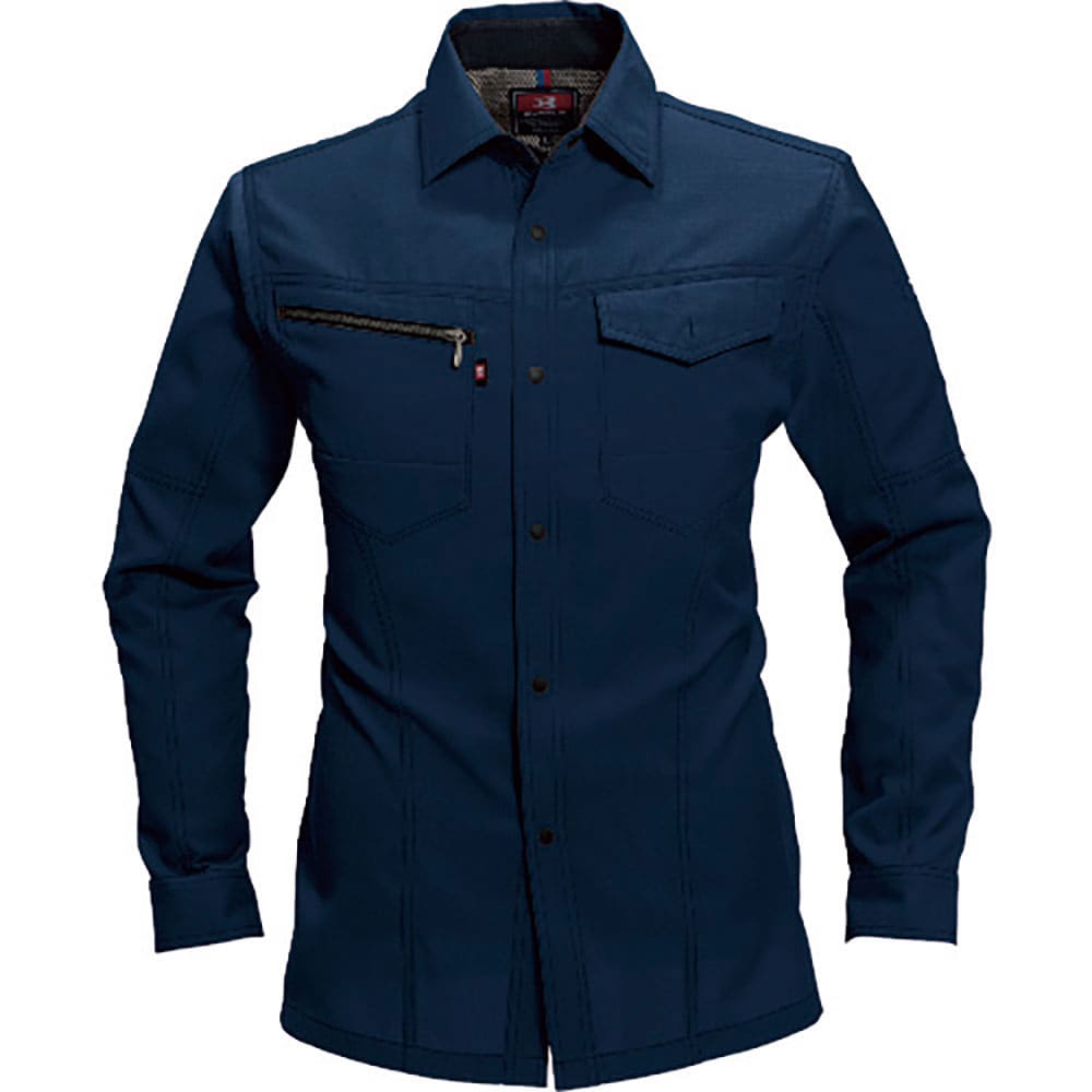 ＢＵＲＴＬＥ　長袖シャツ　７０９３－３－３Ｌ　ネイビー　７０９３－３－３Ｌ＿