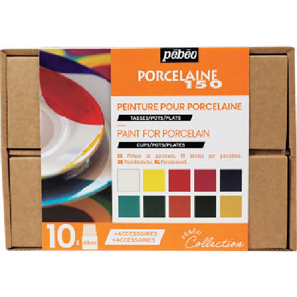 Ｐｅｂｅｏ　ポーセレン１５０　アトリエコレクション　１０色ｘ４５ｍｌ＋アクセサリー　７５８４７１＿