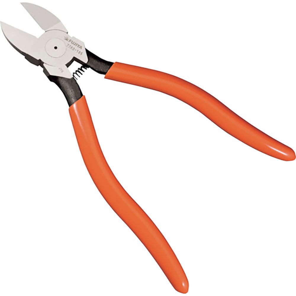 フジ矢　電工ＶＡニッパ（ストレート刃・バネ付き）　７７ＡＳ－１８５＿