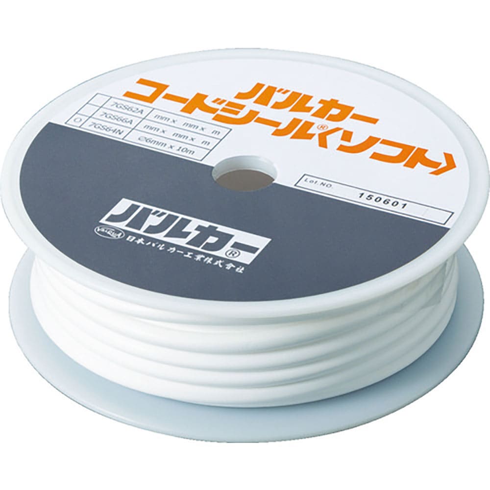 ＶＡＬＱＵＡ　フランジ用シール材　コードシールソフト（断面丸型）　外径Φ１０ｍｍ×長さ５ｍ　７ＧＳ＿
