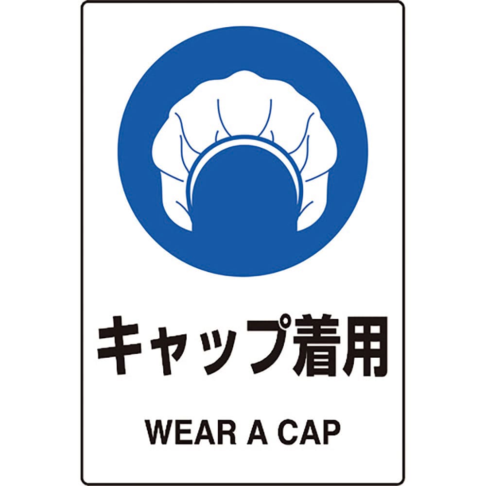 ユニット　ＪＩＳ規格ステッカー　キャップ着用　５枚組　８０３－６０Ａ＿