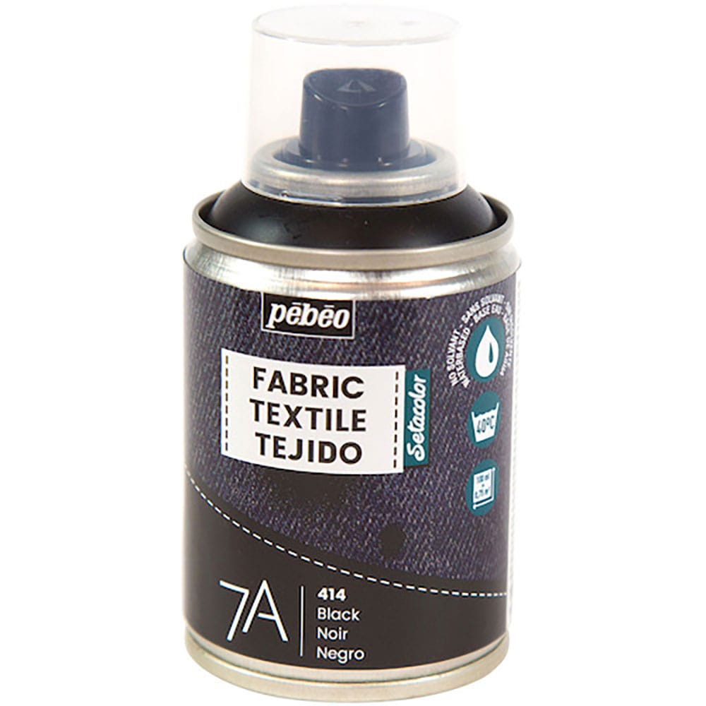 Ｐｅｂｅｏ　布用水性アクリルスプレー　セタスプレー　１００ｍｌ　ブラック　８０５４１４＿