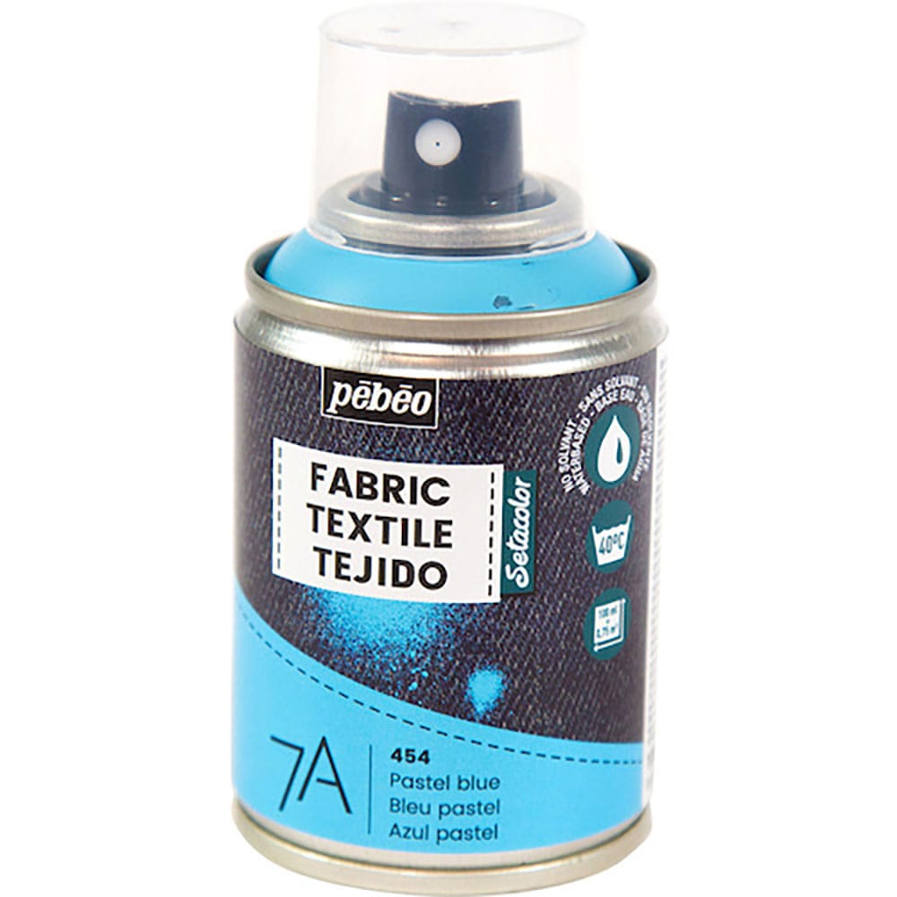 Ｐｅｂｅｏ　布用水性アクリルスプレー　セタスプレー　１００ｍｌ　パステルブルー　８０５４５４＿