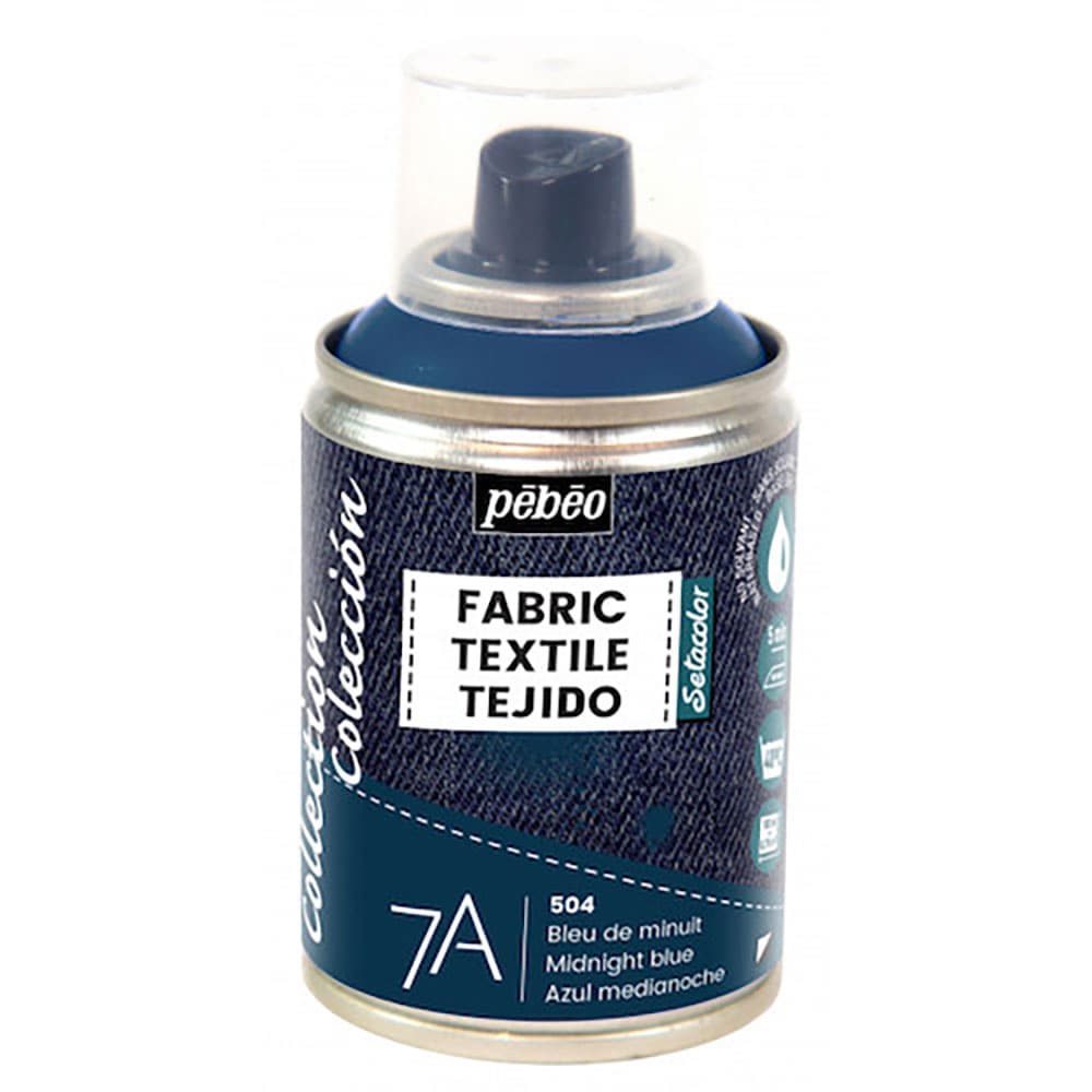 Ｐｅｂｅｏ　布用水性アクリルスプレー　セタスプレー　１００ｍｌ　ミッドナイトブルー　８０５５０４＿