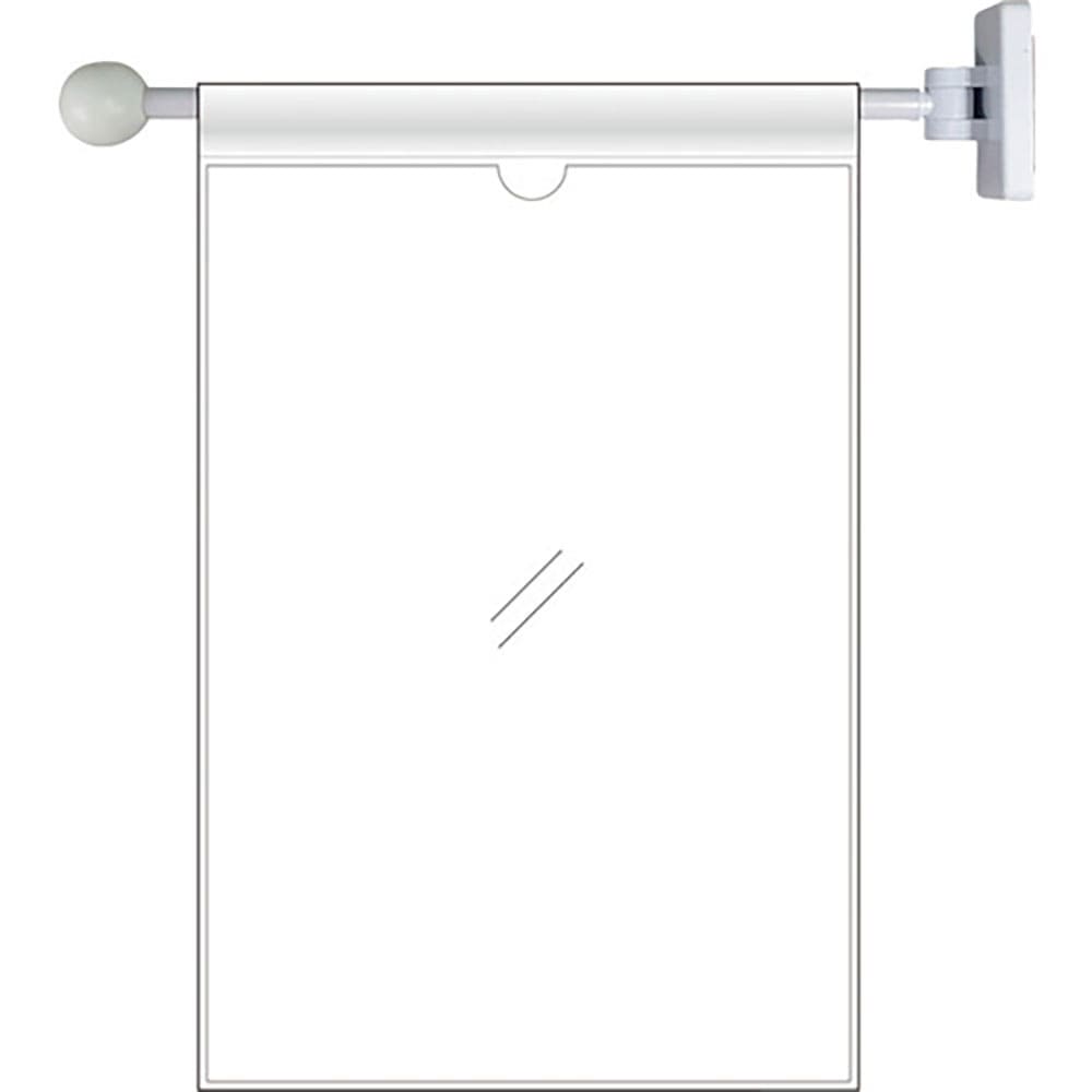 ユニット　フラッグ式突き出し標識セット　両面ポケット　８０９－７１＿