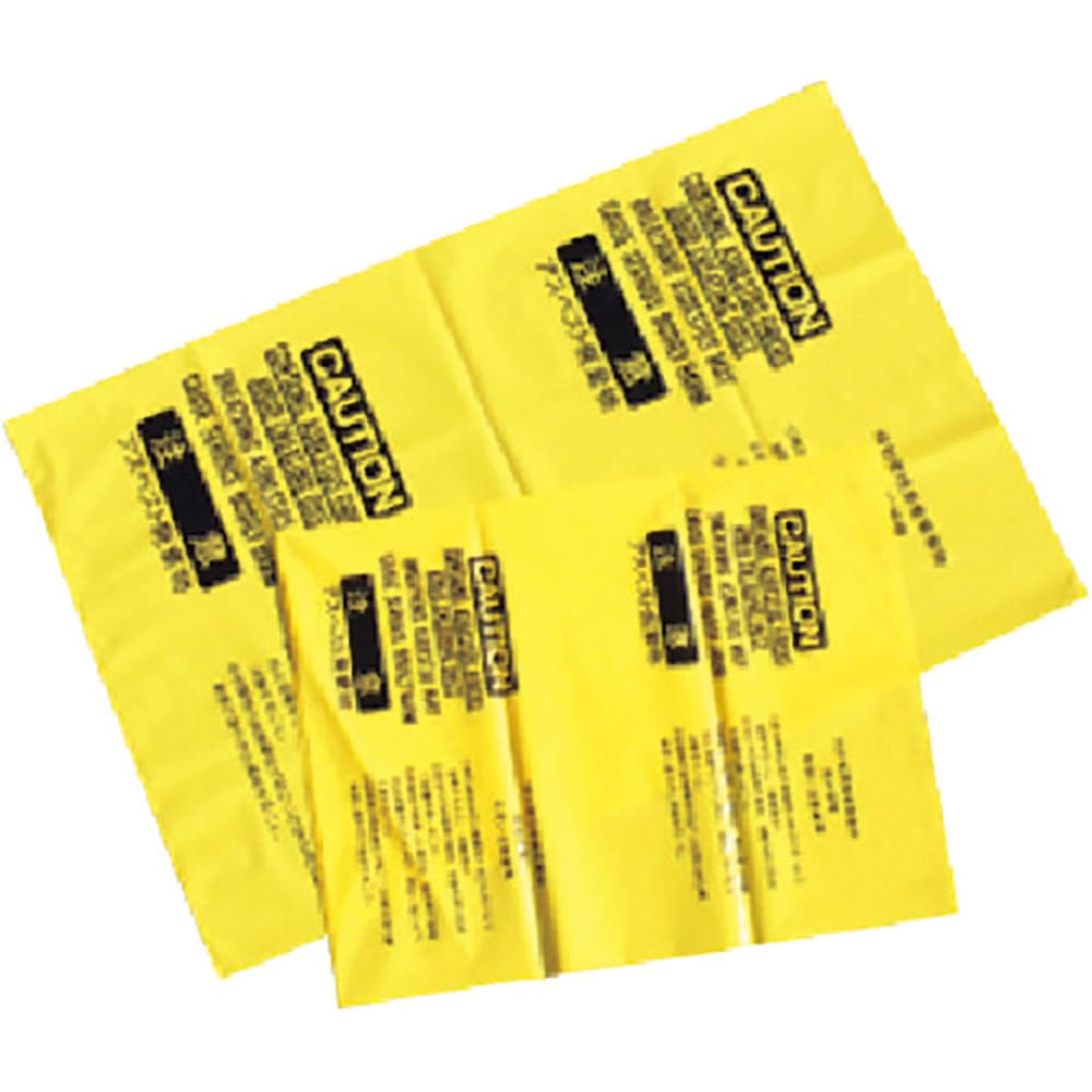 つくし　アスベスト廃棄用内袋　中サイズ（両面黄色）　８１１７－Ｍ＿