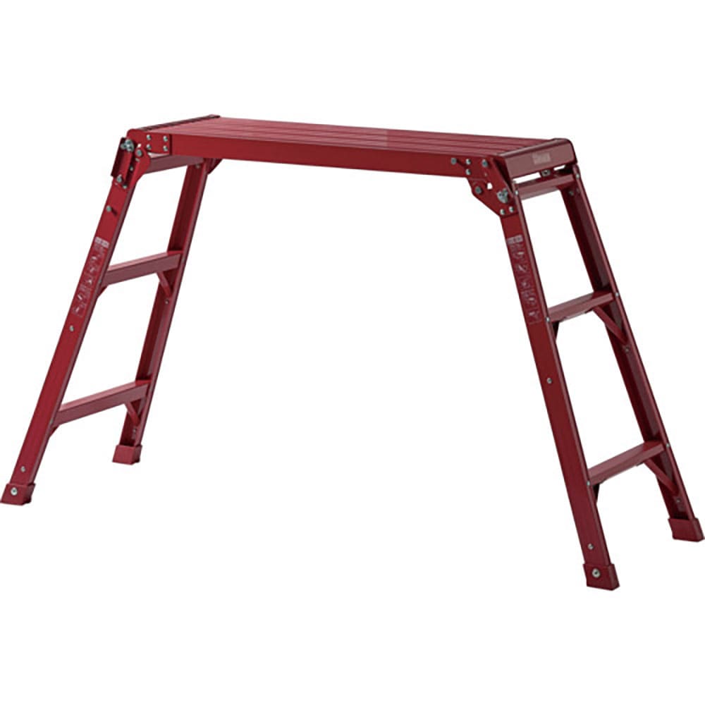 ＴＥＮＭＡ　アルミ作業台３段　レッド　８１２００４２４０＿