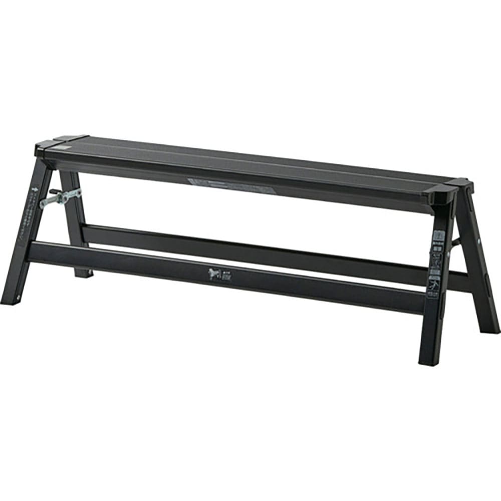 ＴＥＮＭＡ　アルミワイド踏み台１段　ブラック　８１２００４２４９＿