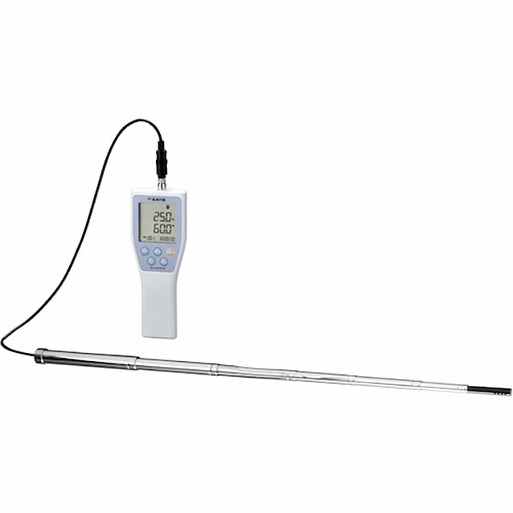 佐藤　デジタル温湿度計（無線通信機能付）ＳＫ－１１０ＴＲＨーＢ（伸縮センサセット）（８１４０－３０＿