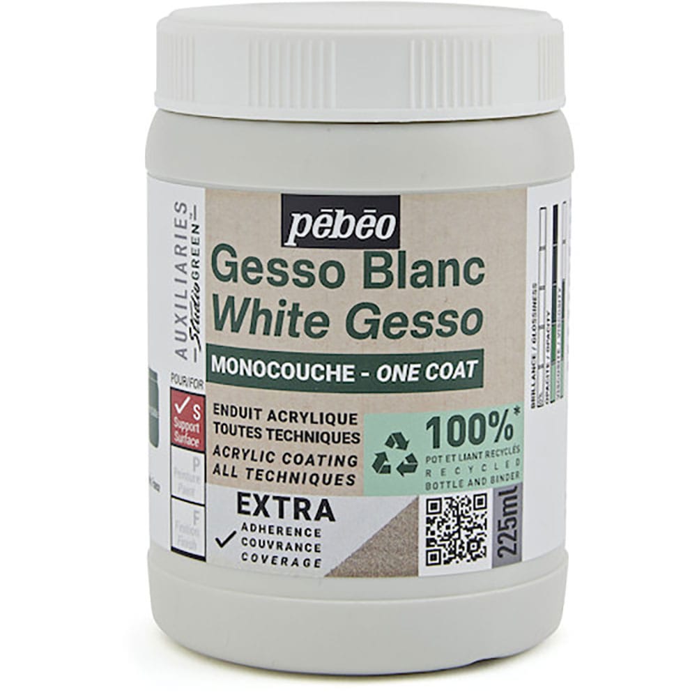 Ｐｅｂｅｏ　スチューディオ　グリーン　アクリリック　ワンコートジェッソ　２２５ｍｌ　８１８６１３＿