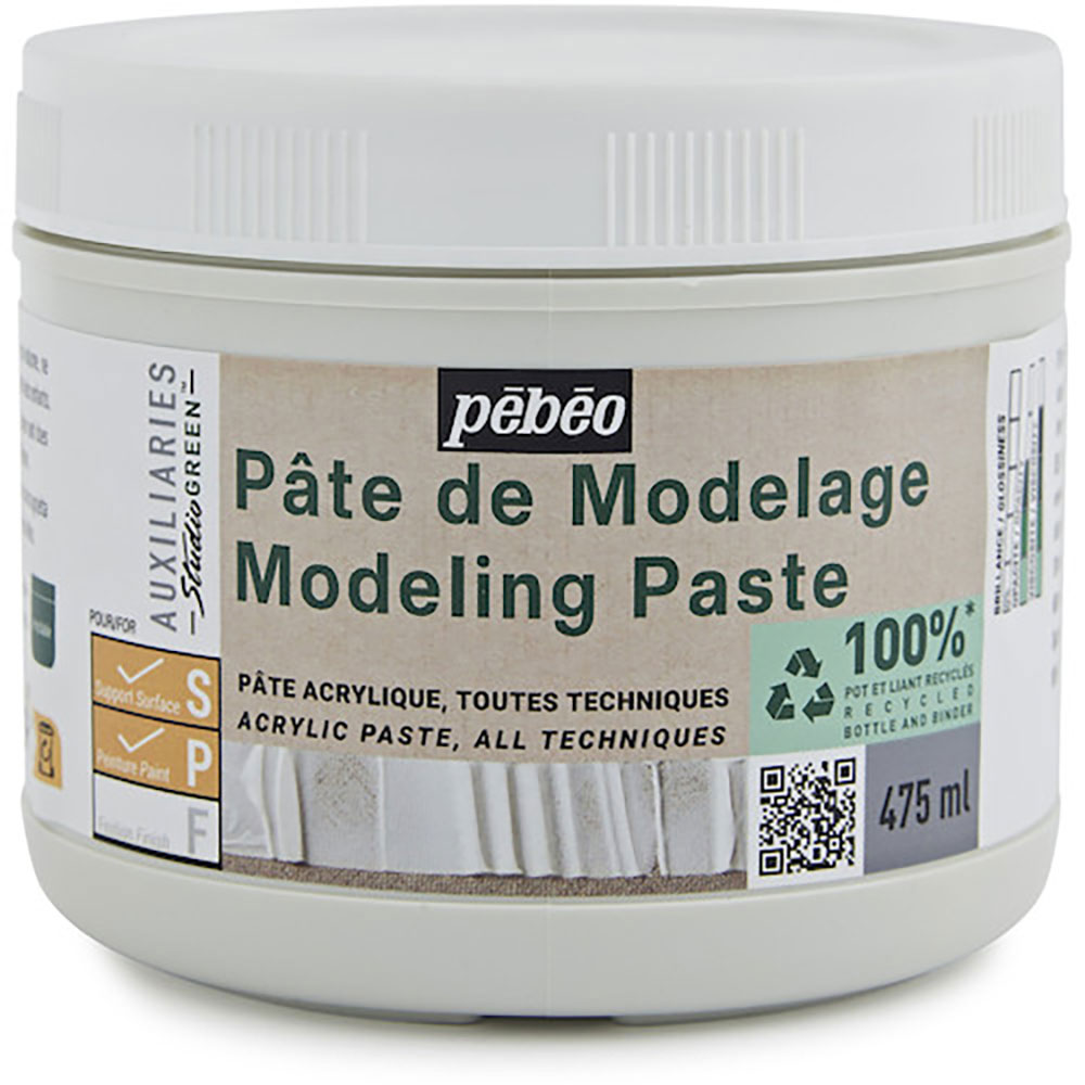 Ｐｅｂｅｏ　スチューディオ　グリーン　アクリリック　モデリングペースト　４７５ｍｌ　８１８６６５＿