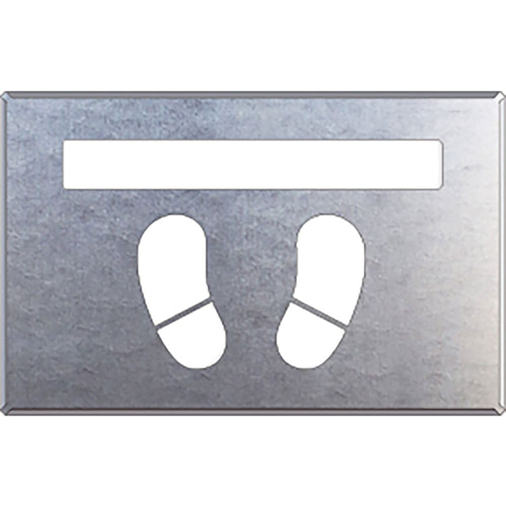 ユニット　吹付け用プレート　ライン／足型　８１９－３３Ａ＿