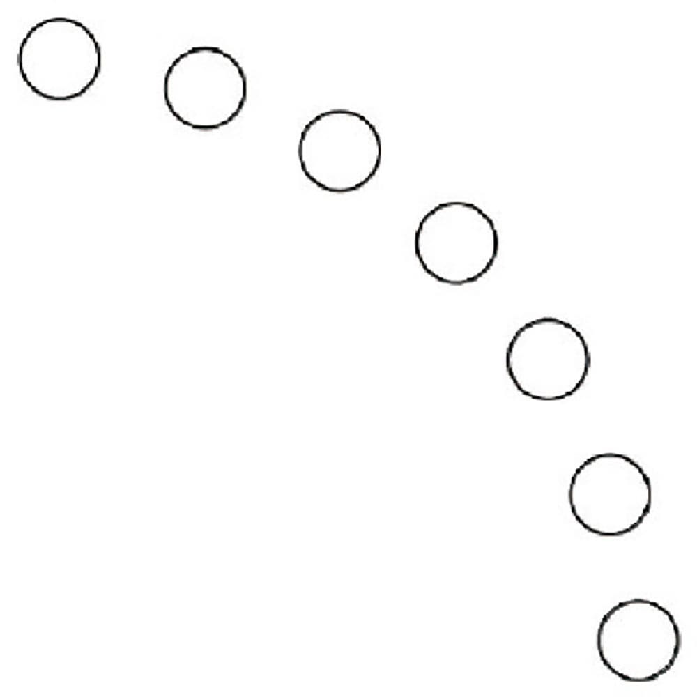 ユニット　ドア開閉表示ステッカー　丸型　白・ＰＶＣステッカー・５０幅Ф　８１９－６３＿