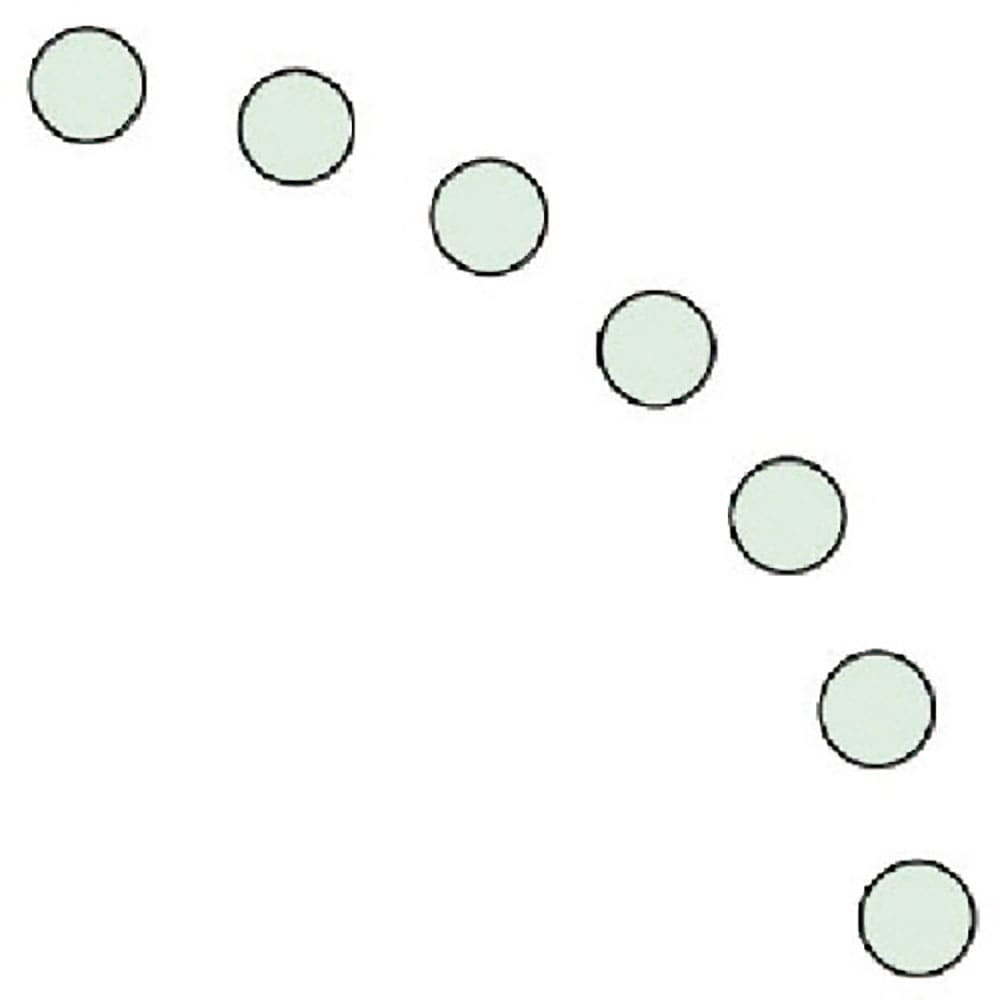 ユニット　ドア開閉表示ステッカー　丸型　蓄光・ＰＰステッカー・５０幅Ф　８１９－６５＿
