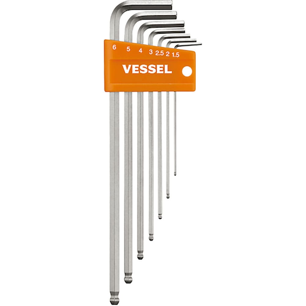 ＶＥＳＳＥＬ　８３０７ＢＰ－Ｌ　本締めボールポイントレンチ　７本組ロング　８３０７ＢＰ－Ｌ＿