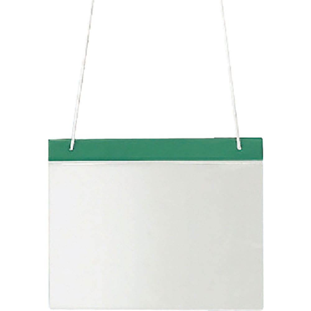 ユニット　ポケット式役割ホルダー　緑　塩ビ　２５０×３１４　８３１－６９３＿