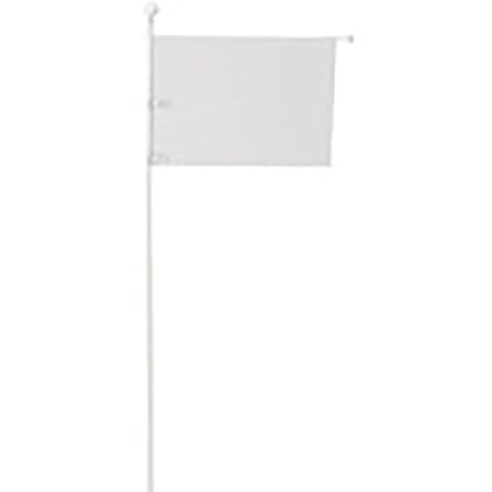 ユニット　避難誘導旗　ポケット式（Ａ３）塩ビパイプ白　１２５０×５３０ｍｍ　８３１－７５＿