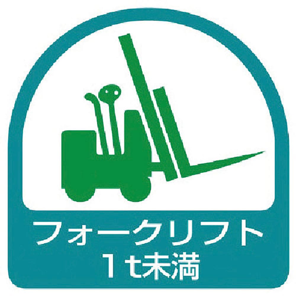 ユニット　ステッカー　フォークリフト１ｔ未満・２枚１シート・３５Ｘ３５　８５１－６０＿