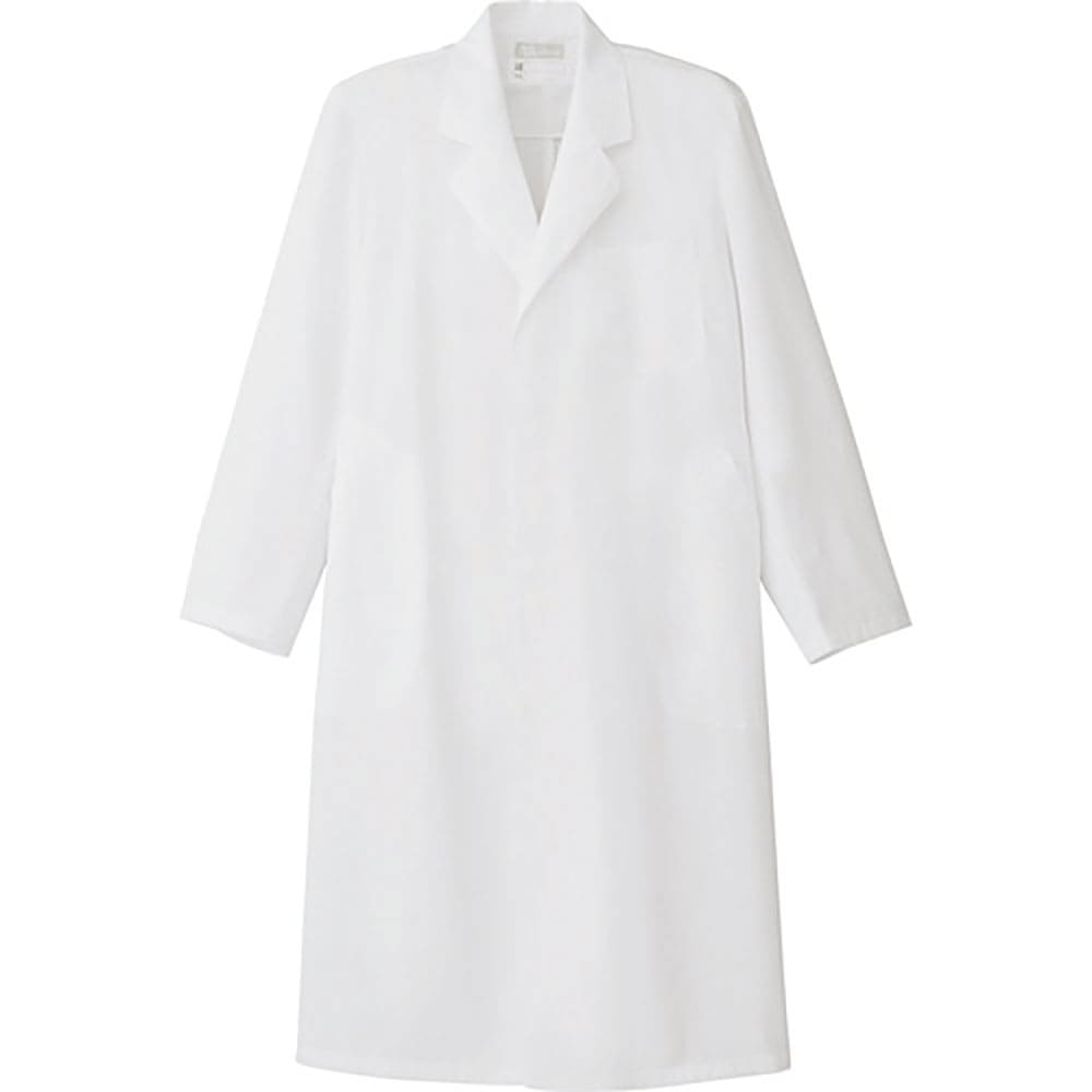 アイトス　メンズ白衣コート　ホワイト　Ｍ　８６１３１３－００１－Ｍ＿