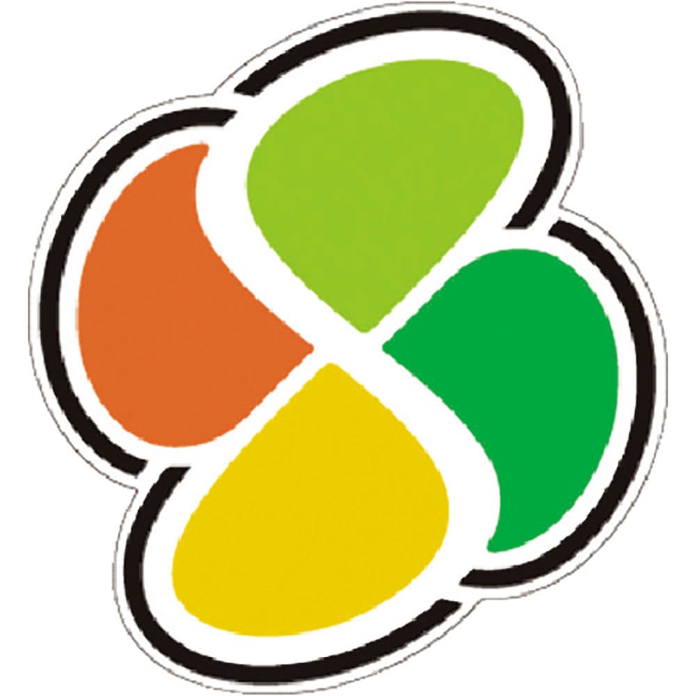 つくし　保護帽用ステッカー　（高齢者）四葉マーク　８９３－Ｄ＿