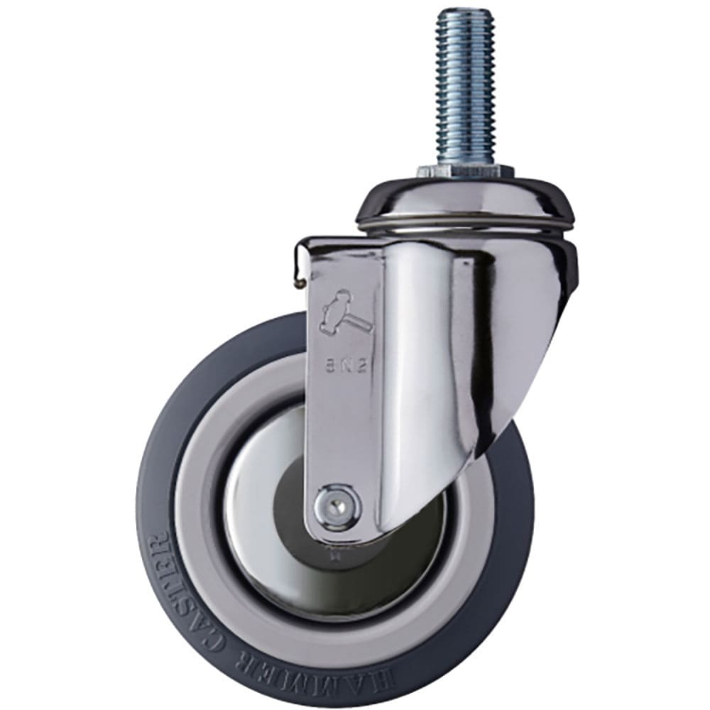 ハンマー　ねじ込み式キャスター　ねじ込み式キャスター　自在　車輪径１００ｍｍ　ウレタン車輪（ナイロ＿