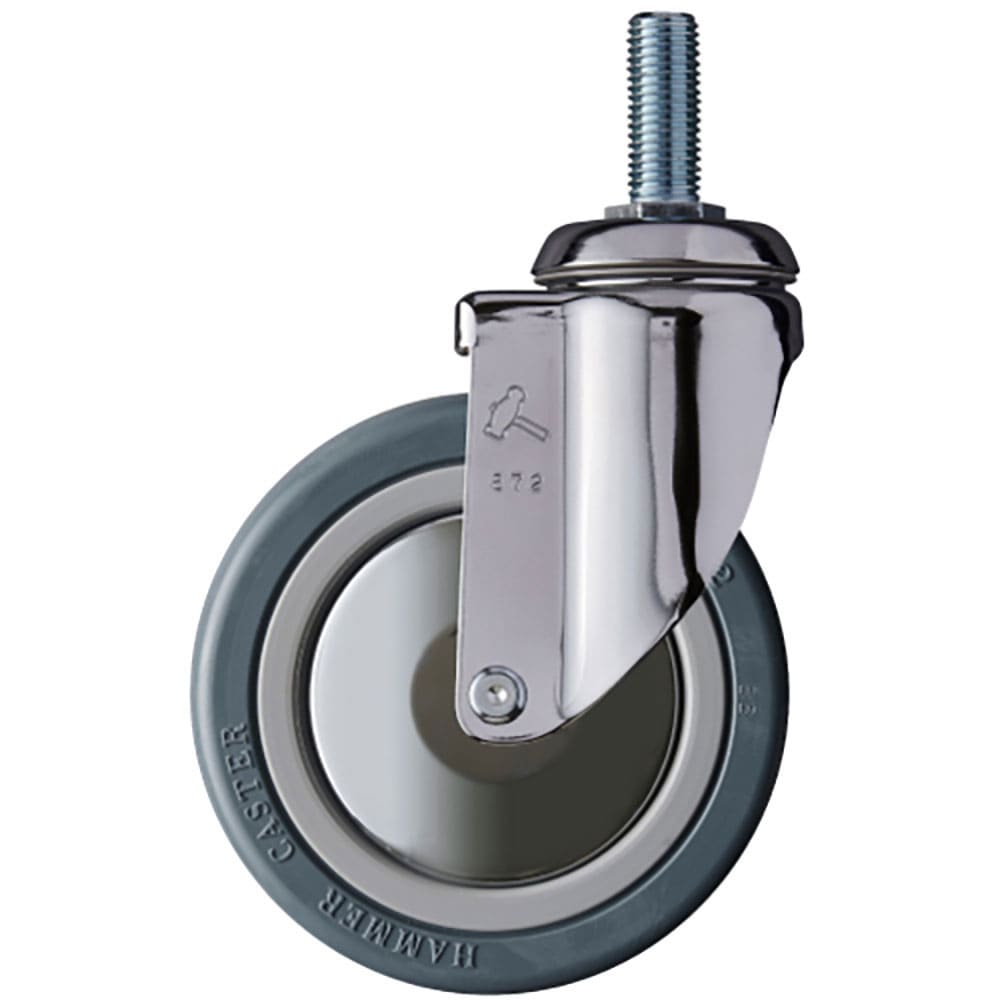 ハンマー　ねじ込み旋回式ゴム車輪（ナイロンホイール・ボールベアリング）１２５ｍｍ　９２０ＭＡ－ＲＢ＿