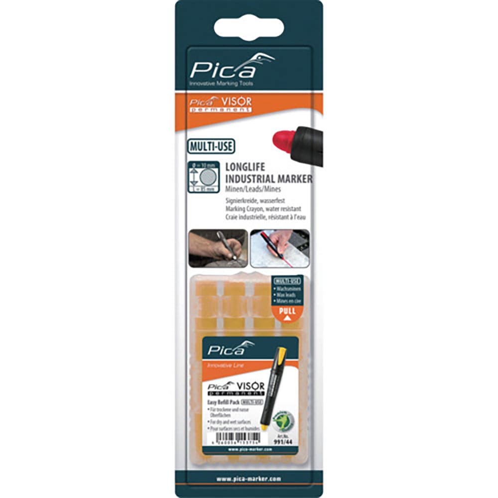 ピカマーカー　パーマネントマルチマーカー“ＶＩＳＯＲ”用替え　黄　４本入り　ブリスターパック　９９＿