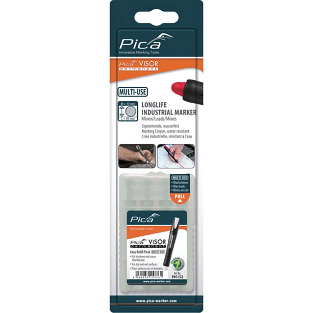 ピカマーカー　パーマネントマルチマーカー“ＶＩＳＯＲ”用替え　白　４本入り　ブリスターパック　９９＿