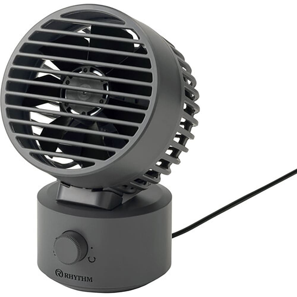 ＲＨＹＴＨＭ　卓上扇風機　静音　小型　ＵＳＢ給電式　自動首振り　強力　ＤＣモーター　２重反転ファン＿