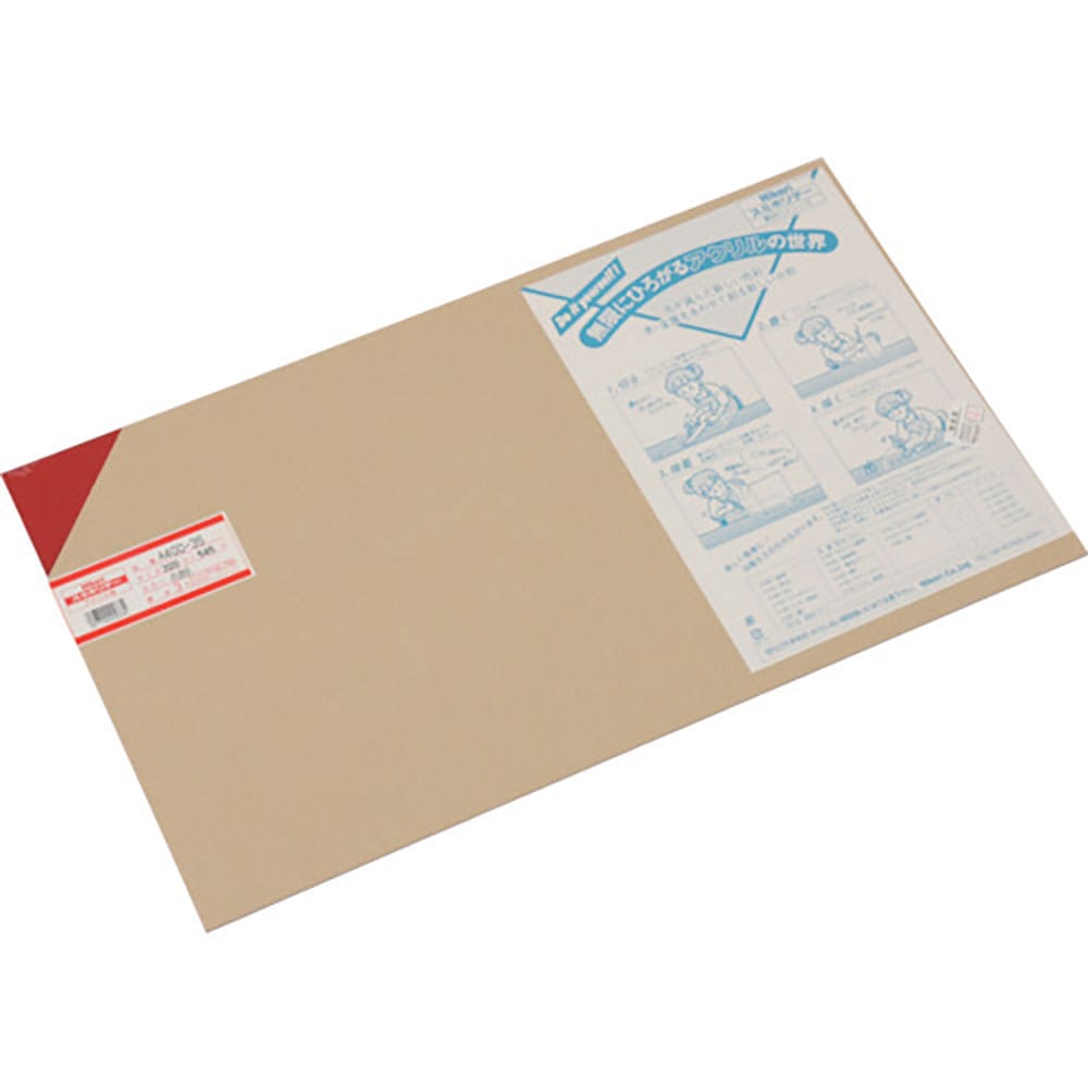 光　アクリル板（赤透明）　３×３２０×５４５ｍｍ　Ａ４００－３Ｓ＿