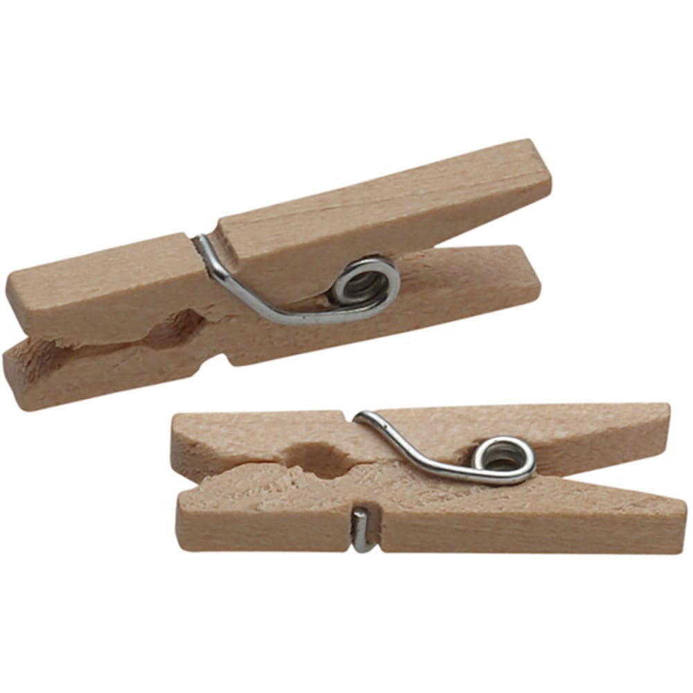 ＶＥＬＯＳ　クリアケースパック　木製ピンチ・ミニ　２５ｍｍ　４０個　ＡＣＭ－２５４０＿