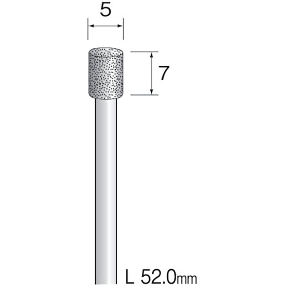 Ｍｉｎｉｍｏ　電着ダイヤモンドバー＃２７０　Φ５　ＡＤ２４２４＿