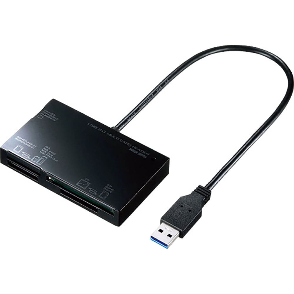ＳＡＮＷＡ　ＵＳＢ３．０カードリーダー　ＡＤＲ－３ＭＬ３５ＢＫ＿