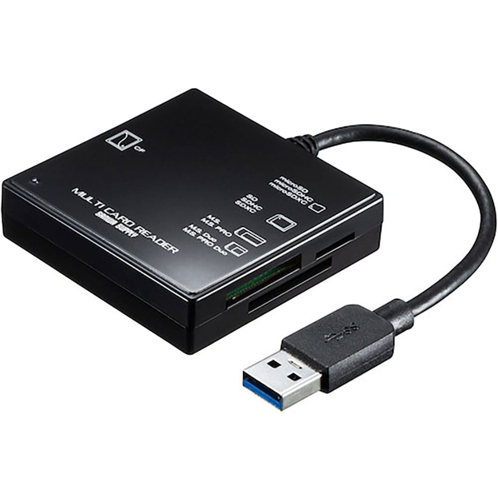 ＳＡＮＷＡ　ＵＳＢ３．１　マルチカードリーダー　ＡＤＲ－３ＭＬ３９ＢＫＮ＿