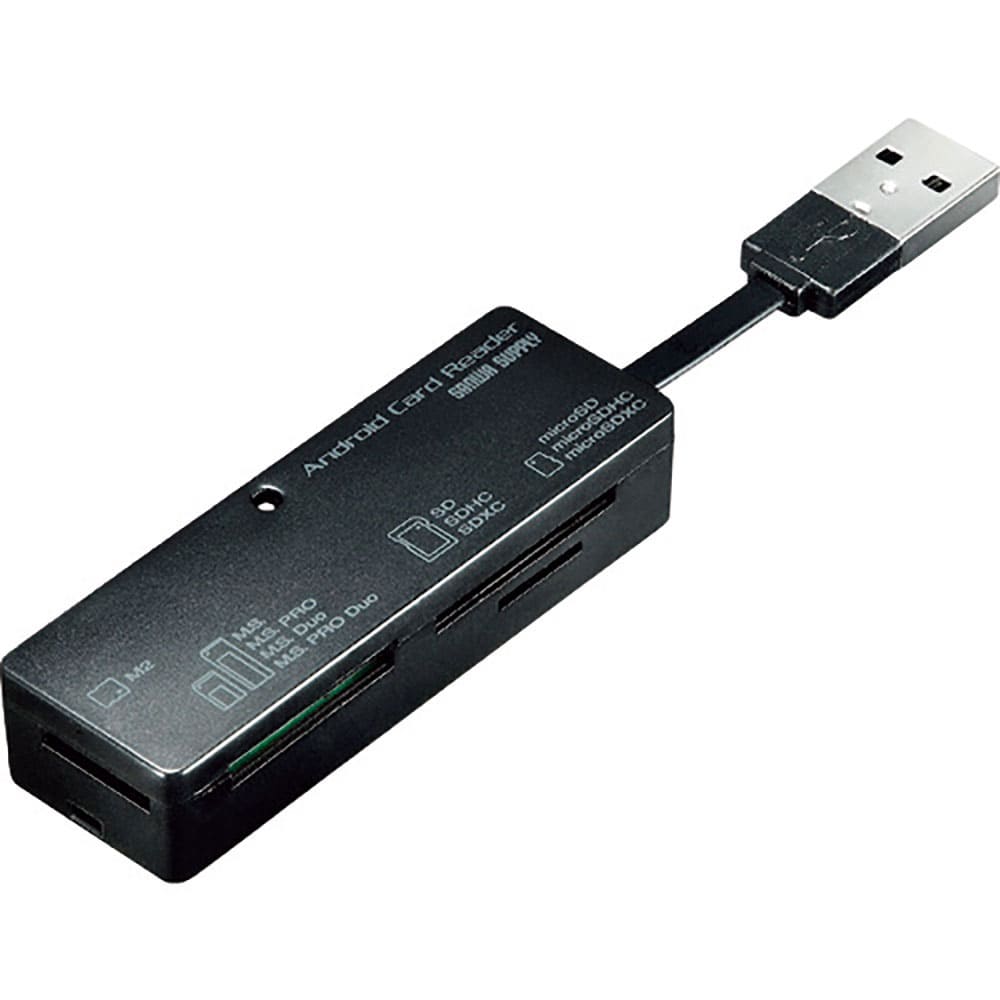 ＳＡＮＷＡ　アンドロイド対応カードリーダー　ＡＤＲ－ＴＣＡＭＬ２２ＢＫ＿