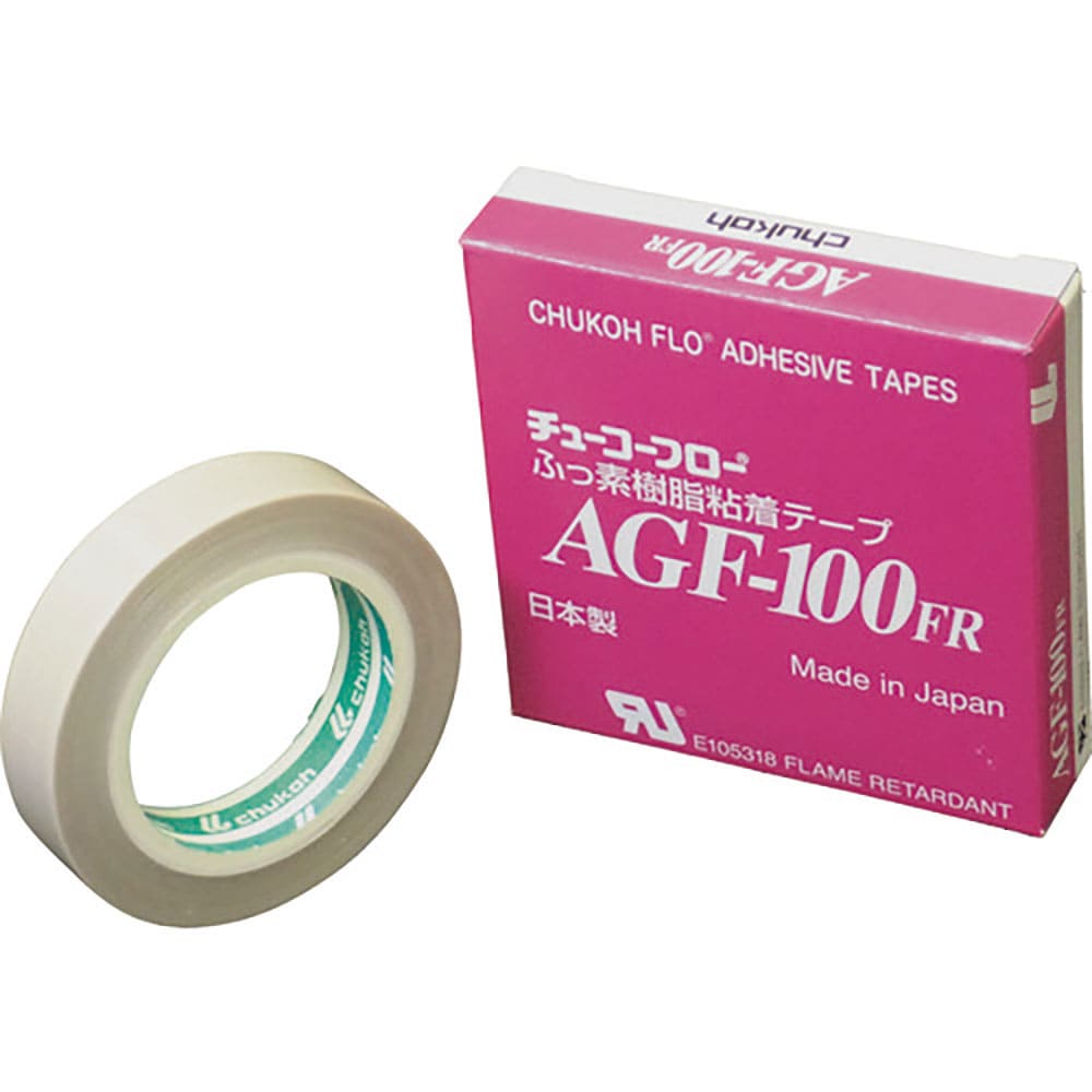 ｃｈｕｋｏｈ　フッ素樹脂（テフロンＰＴＦＥ製）ガラスクロス粘着テープ　ＡＧＦー１００ＦＲ　０．１３＿