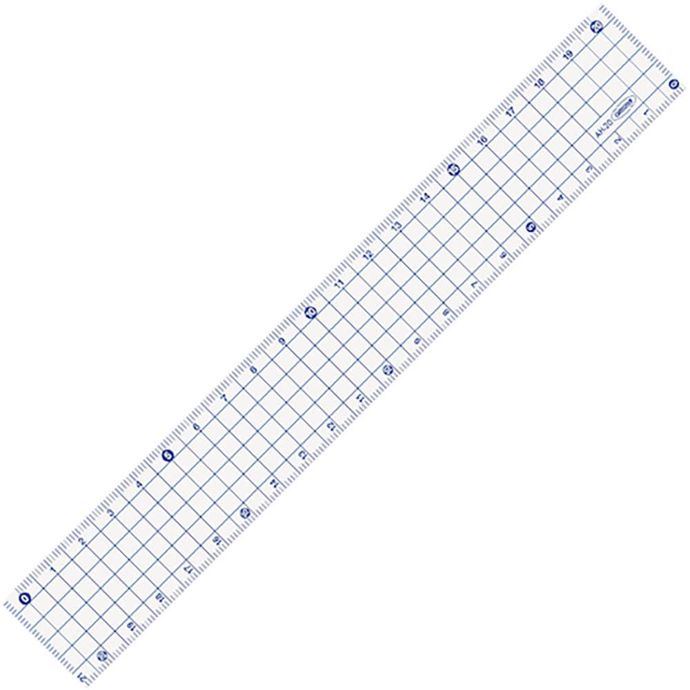 共栄プラスチック　方眼定規　２０ｃｍ　ブルー　ＡＨ－２０－Ｂ＿