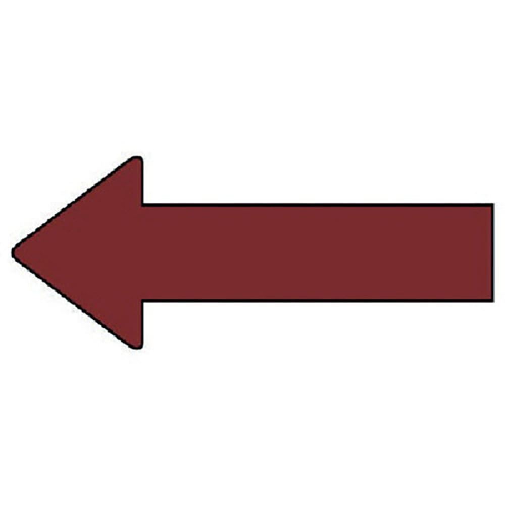 ユニット　配管ステッカー　方向表示　暗い赤（小）　３０×７０　１０枚組　ＡＳ．２３．３Ｓ＿