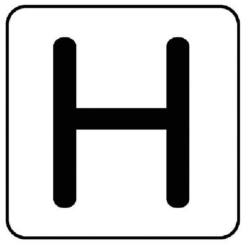 ユニット　配管ステッカー　Ｈ（極小）　アルミ　３０×３０　１０枚組　ＡＳ．２５．８ＳＳ＿